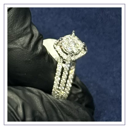 14k 1.5CTW, Raised Prongs Ring