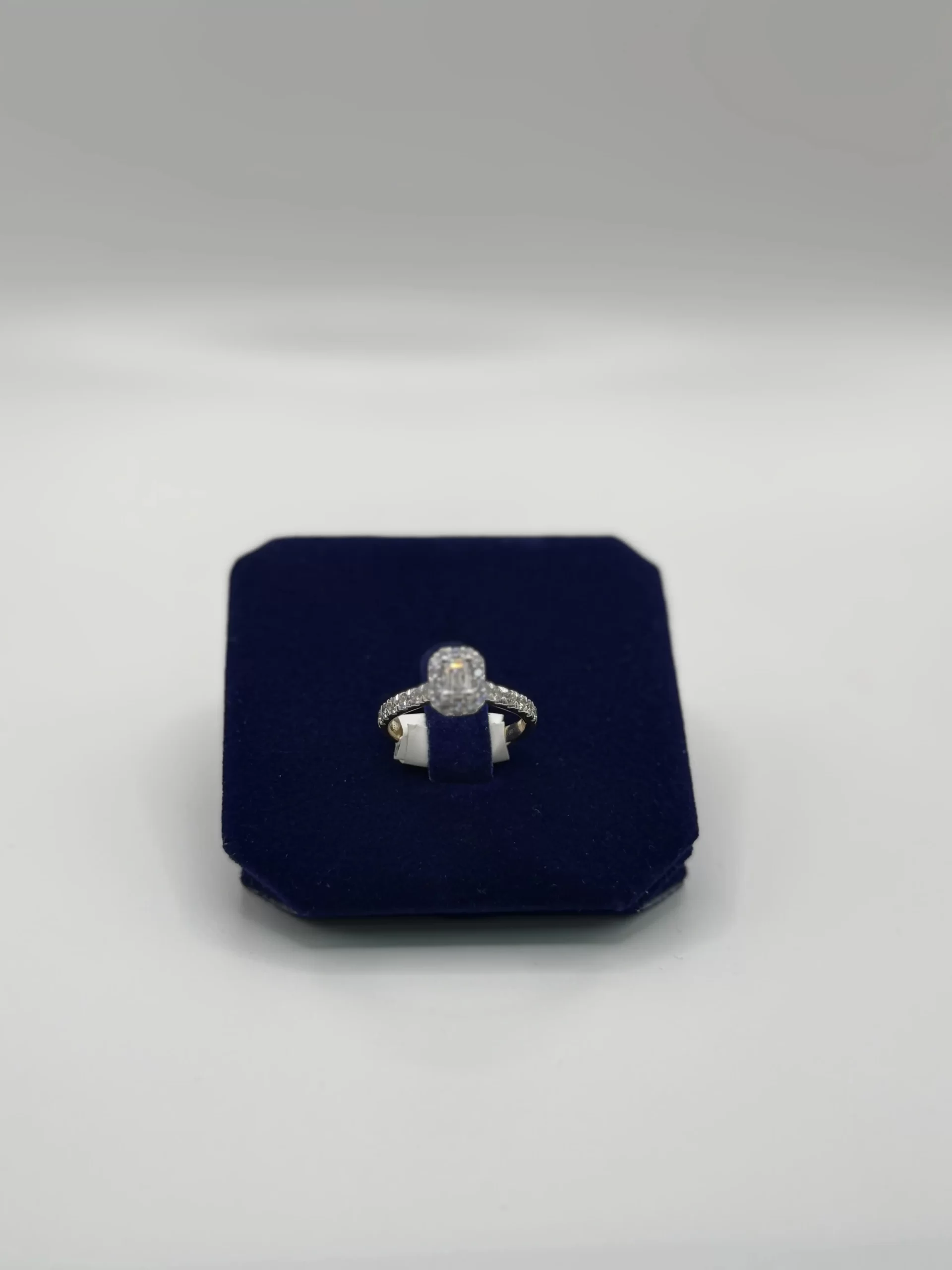 14k Yellow Gold Emerald Cut Lab Diamond Ring - Image 2