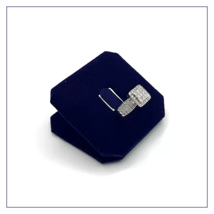 14k Gold 3x3 Princess Cut Setting White Gold Ring