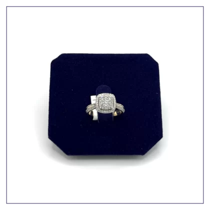 The Cushion Cluster Halo Lab Diamond